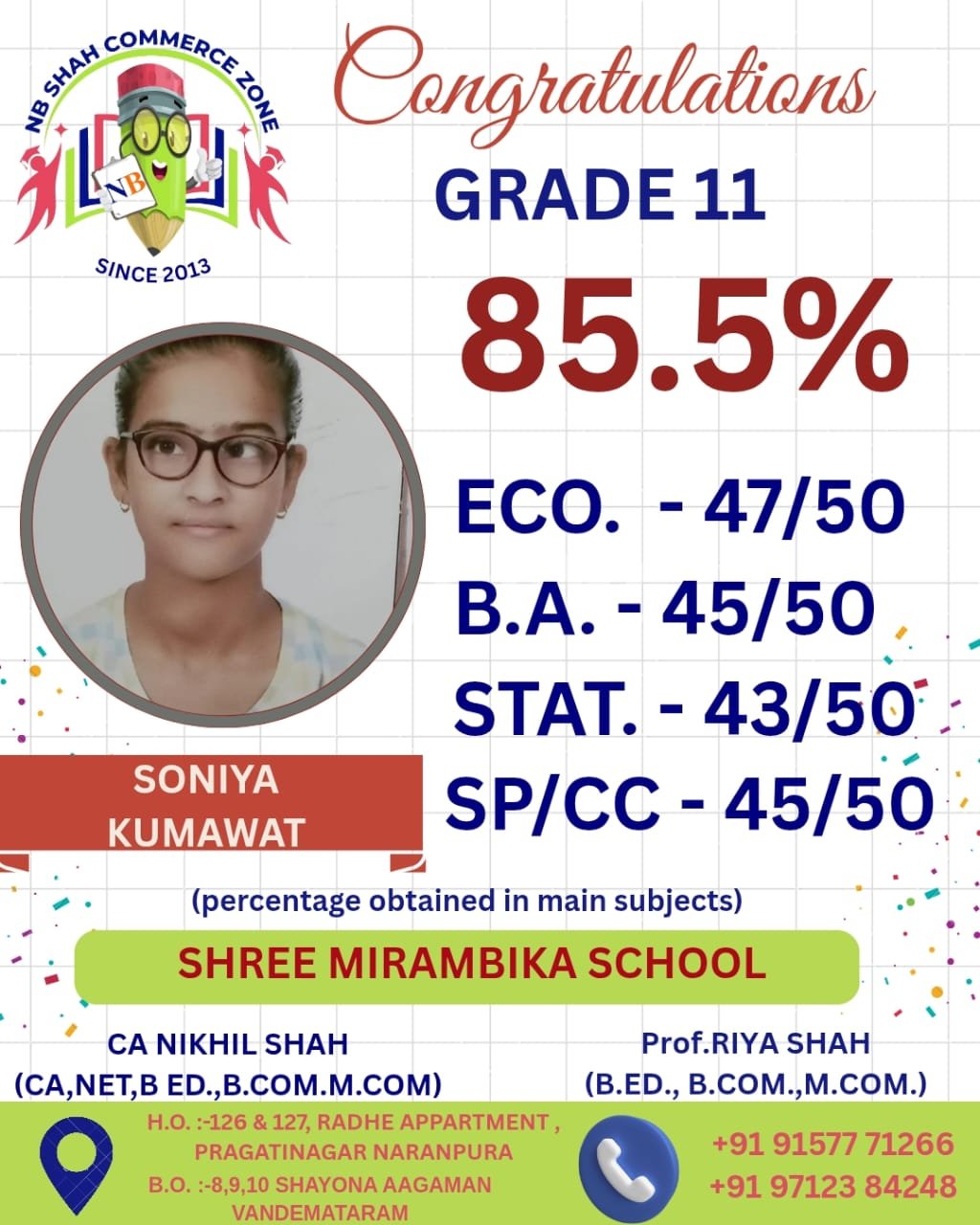 Standard 11 Result