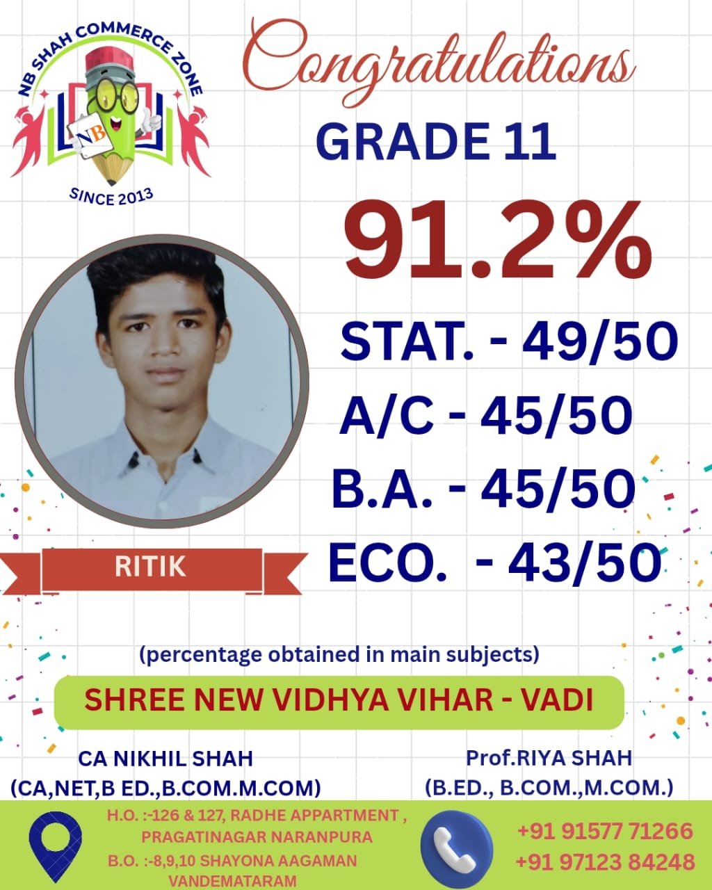 Standard 11 Result