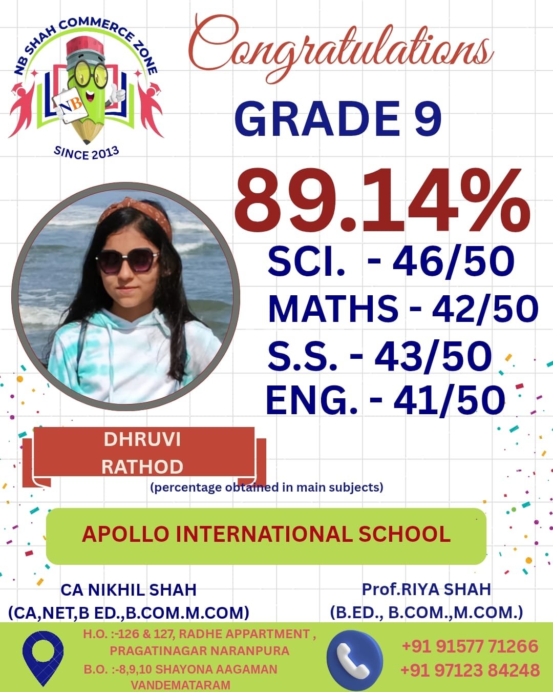 Standard 9 Result