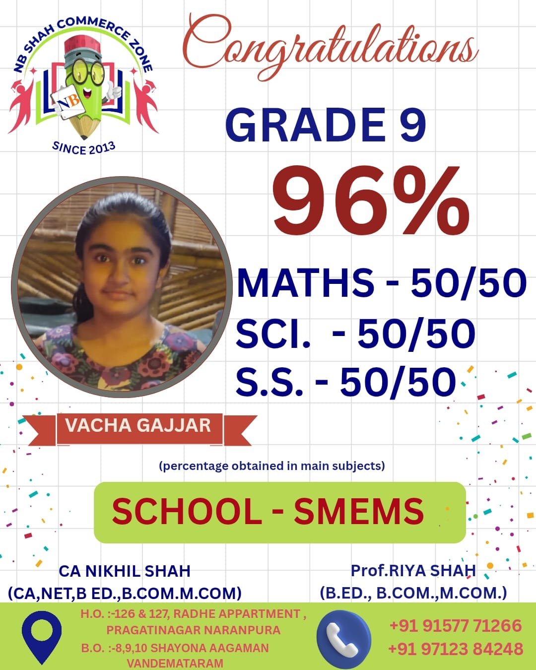 Standard 9 Result