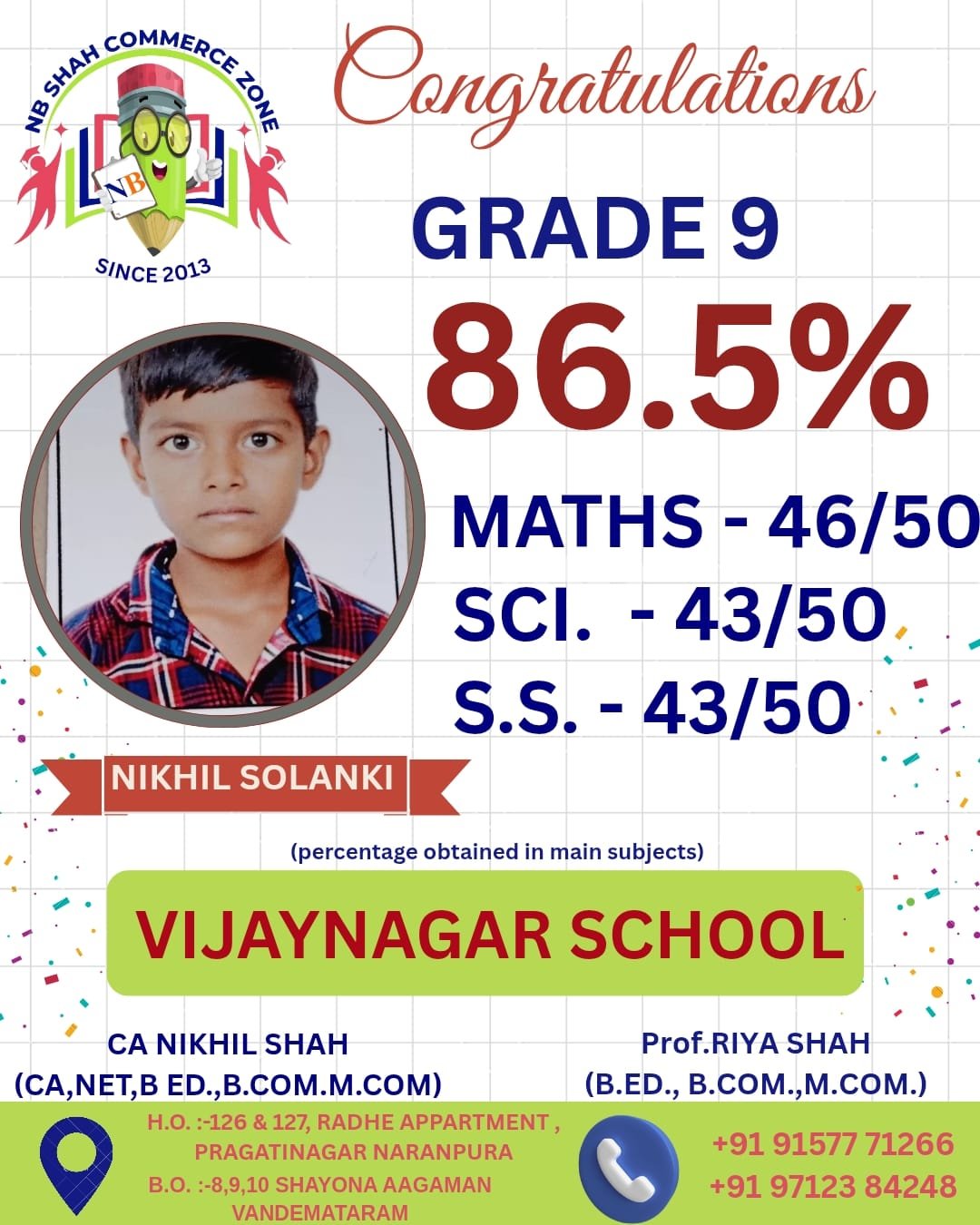 Standard 9 Result